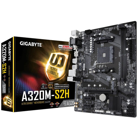 Gigabyte GA-A320M-S2H AM4, DDR4 Used Motherboard