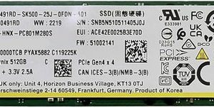 SK Hynix 512GB NVMe M.2 (2280) Internal SSD Used SSD