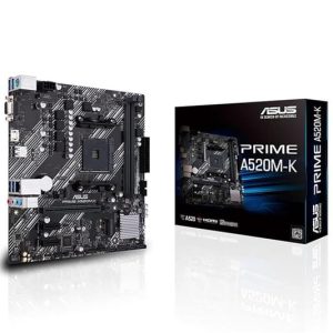 ASUS Prime A520M-K AM4 Socket DDR4 Used Motherboard